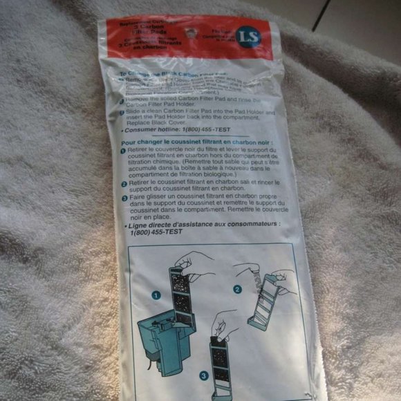 Hartz Wardley 3 Sand Man Model LS 3 Carbon Filter Pads 30 to 35 Gallon Aquariums - Picture 6 of 6